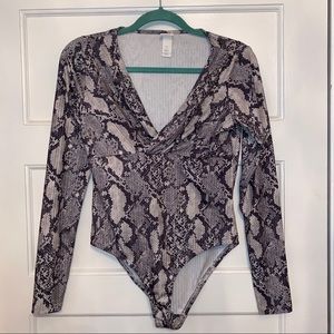Snakeskin bodysuit